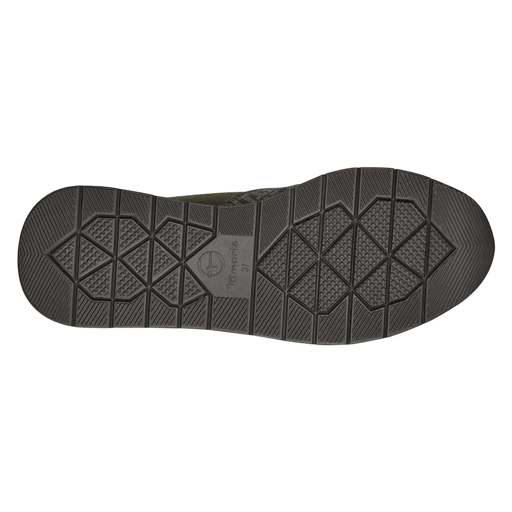 Tamaris Keilsneaker Freizeitschuh Halbschuh Schnürschuh Trendige Metallic-Details Online Kaufen