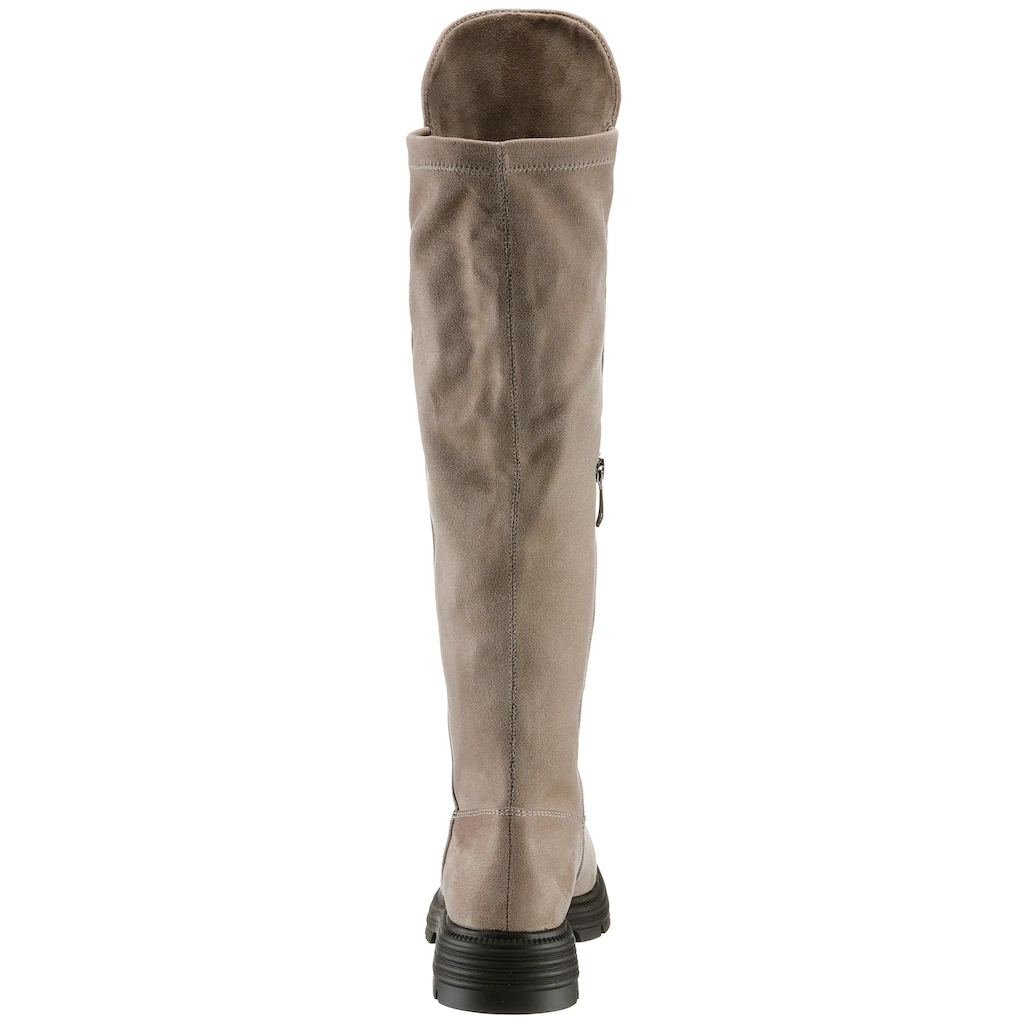 Tamaris Overkneestiefel Blockabsatz Langschaftstiefel Overkneestiefel Vegane Verarbeitung Online Kaufen