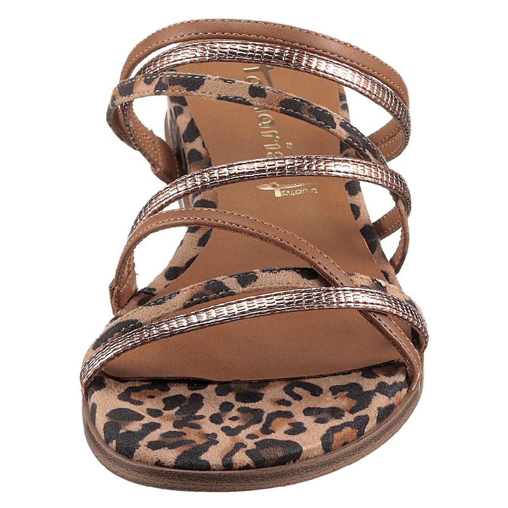Tamaris Pantolette Keilabsatz Sommerschuh Schlupfschuh In Veganer Verarbeitung