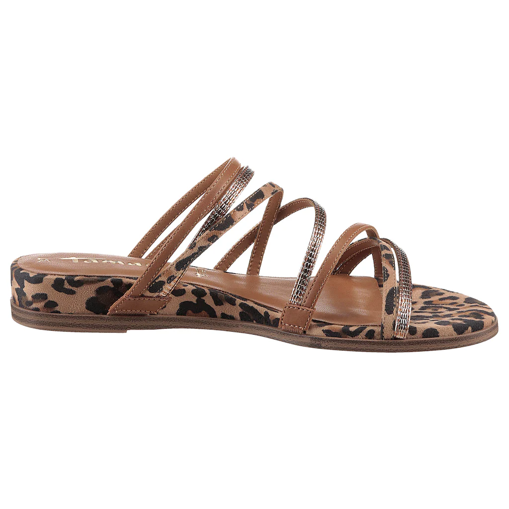 Tamaris Pantolette Keilabsatz Sommerschuh Schlupfschuh In Veganer Verarbeitung