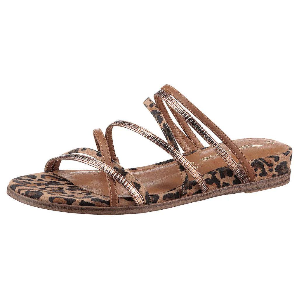 Tamaris Pantolette Keilabsatz Sommerschuh Schlupfschuh in veganer Verarbeitung