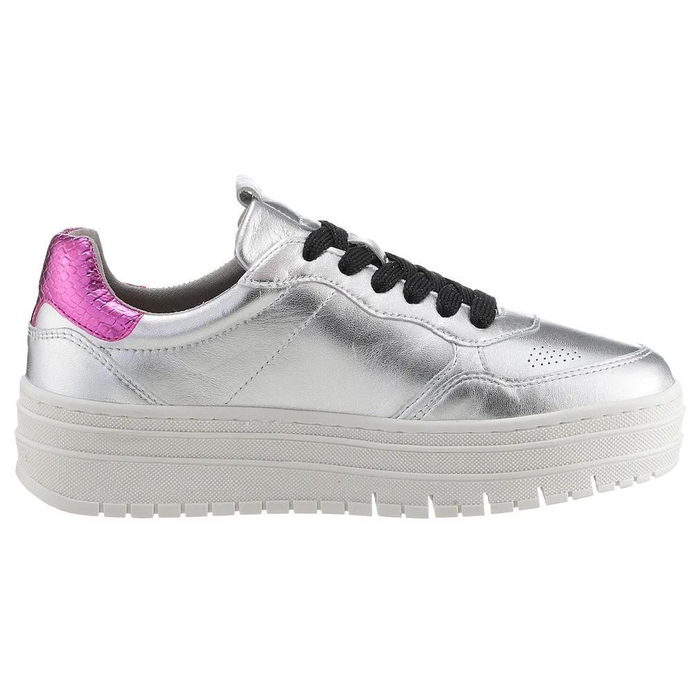 Tamaris Plateausneaker Freitzeitschuh Halbschuh Schnürschuh Mit Ziernähte Und Perforation Kaufen