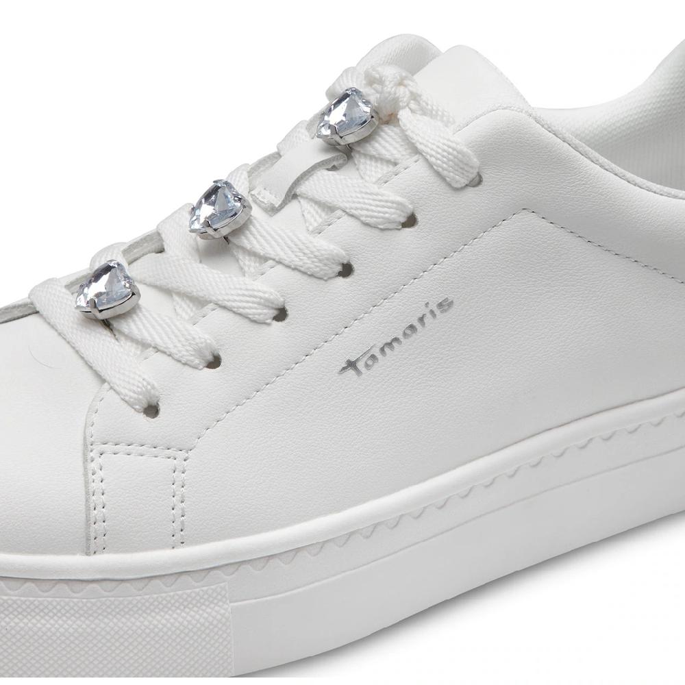 Tamaris Plateausneaker Freizeitschuh Halbschuh Schnürschuh Mit Schmucksteinen Verziert Kaufen