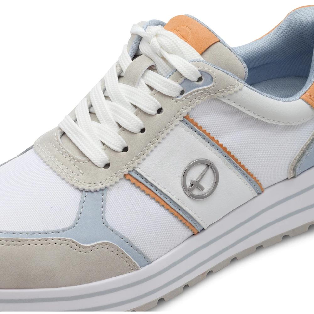 Tamaris Plateausneaker Freizeitschuh Halbschuh Schnürschuh Mit Farbigen Besätzen Online Bestellen
