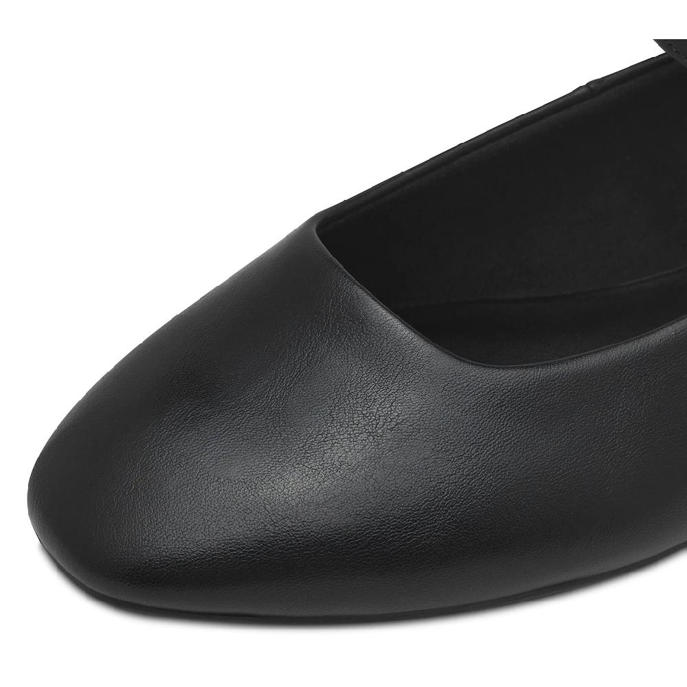 Tamaris Riemchenballerina Blockabsatz Businessschuh Flats In Veganer Verarbeitung Online Kaufen