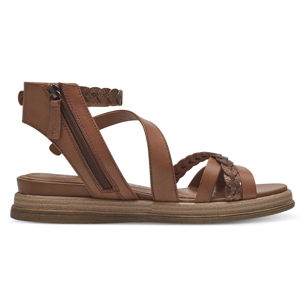 Tamaris Sandale Sommerschuh Sandalette Keilabsatz Mit Seitlichen Reißverschluss Bestellen