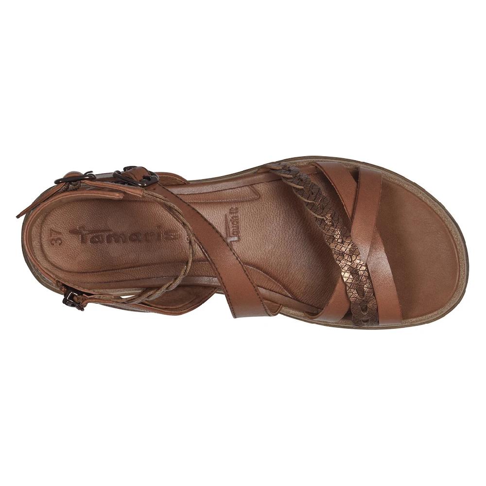 Tamaris Sandale Sommerschuh Sandalette Keilabsatz Mit Seitlichen Reißverschluss Bestellen