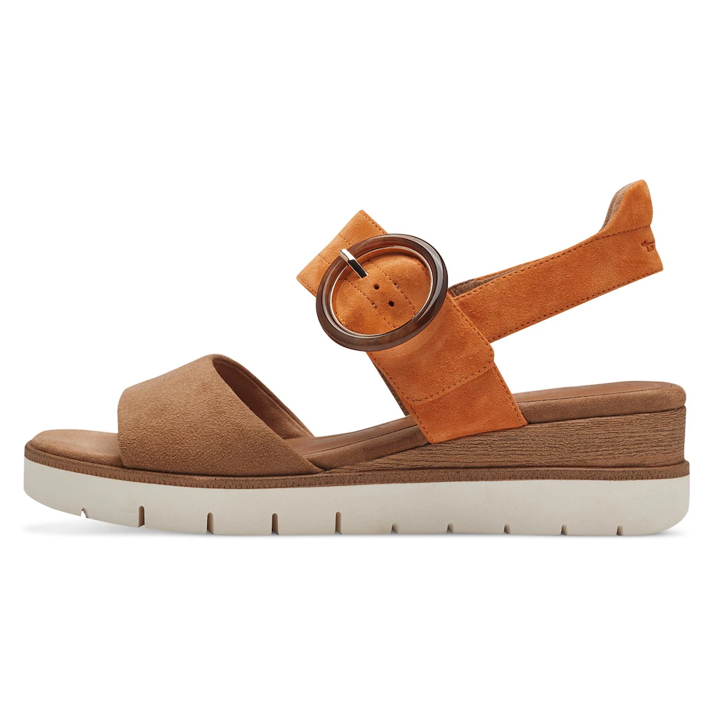 Tamaris Sandalette Sommerschuh Sandale Keilabsatz Mit Praktischem Klettverschluss Bestellen