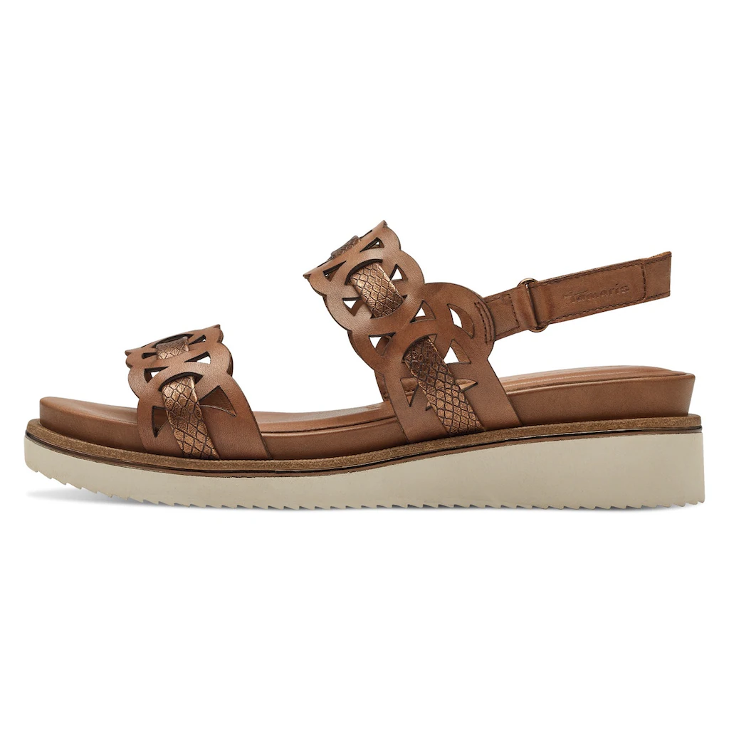 Tamaris Sandalette Sommerschuh Sandale Keilabsatz Mit Cut Outs ▷ Für