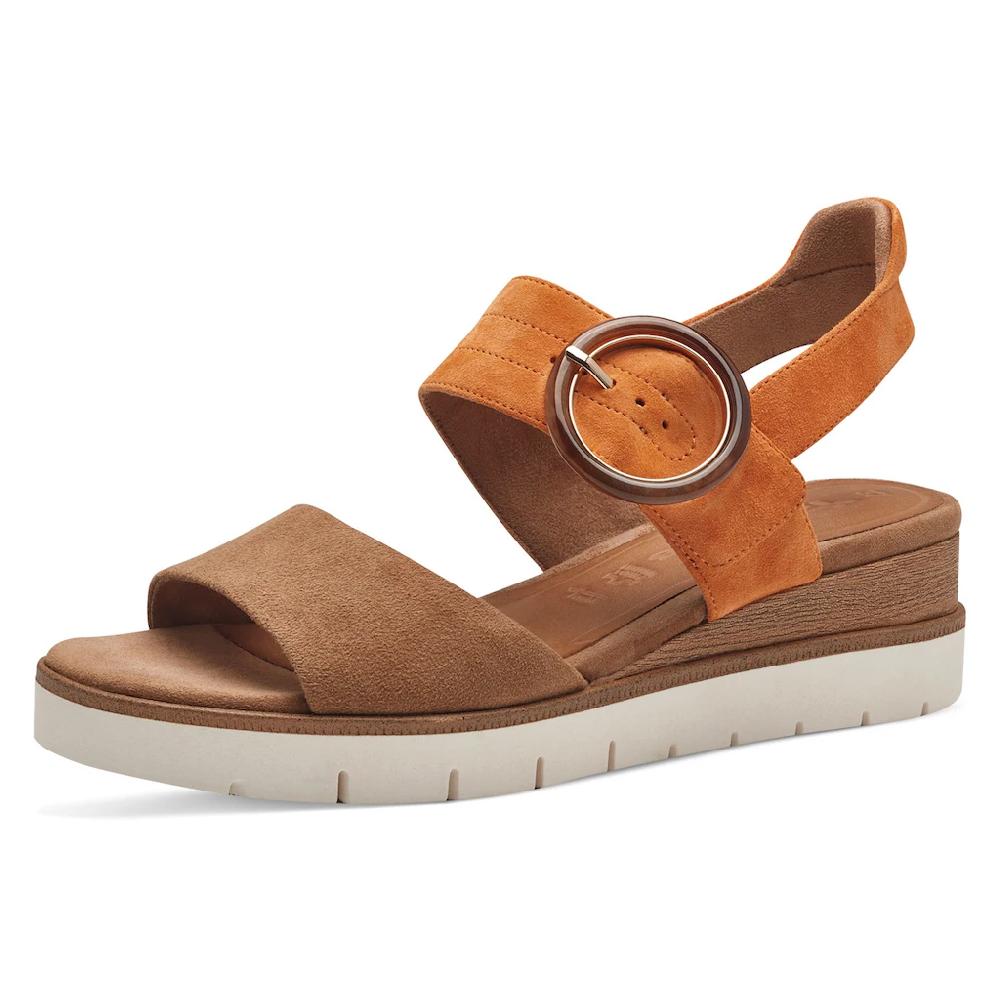 Tamaris Sandalette Sommerschuh Sandale Keilabsatz mit praktischem Klettverschluss bestellen