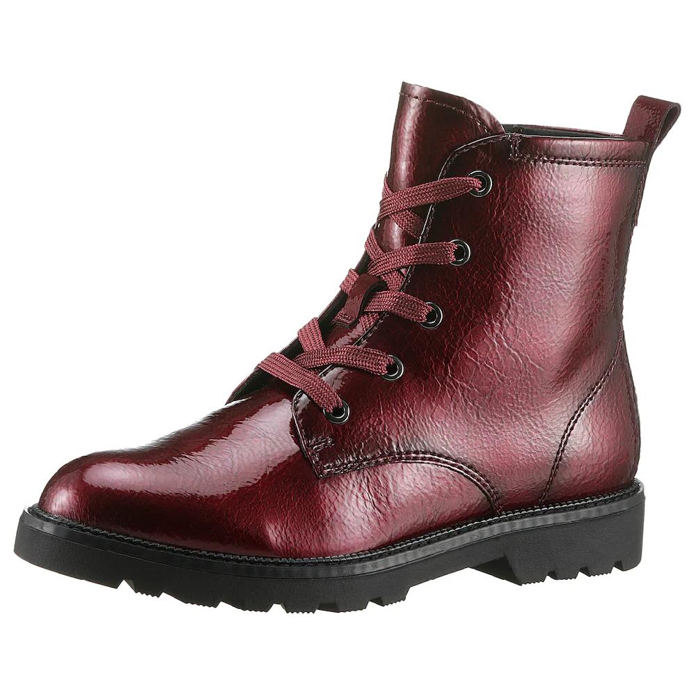Tamaris Schnürboots Blockabsatz Schnürstiefelette in veganer Verarbeitung online bestellen