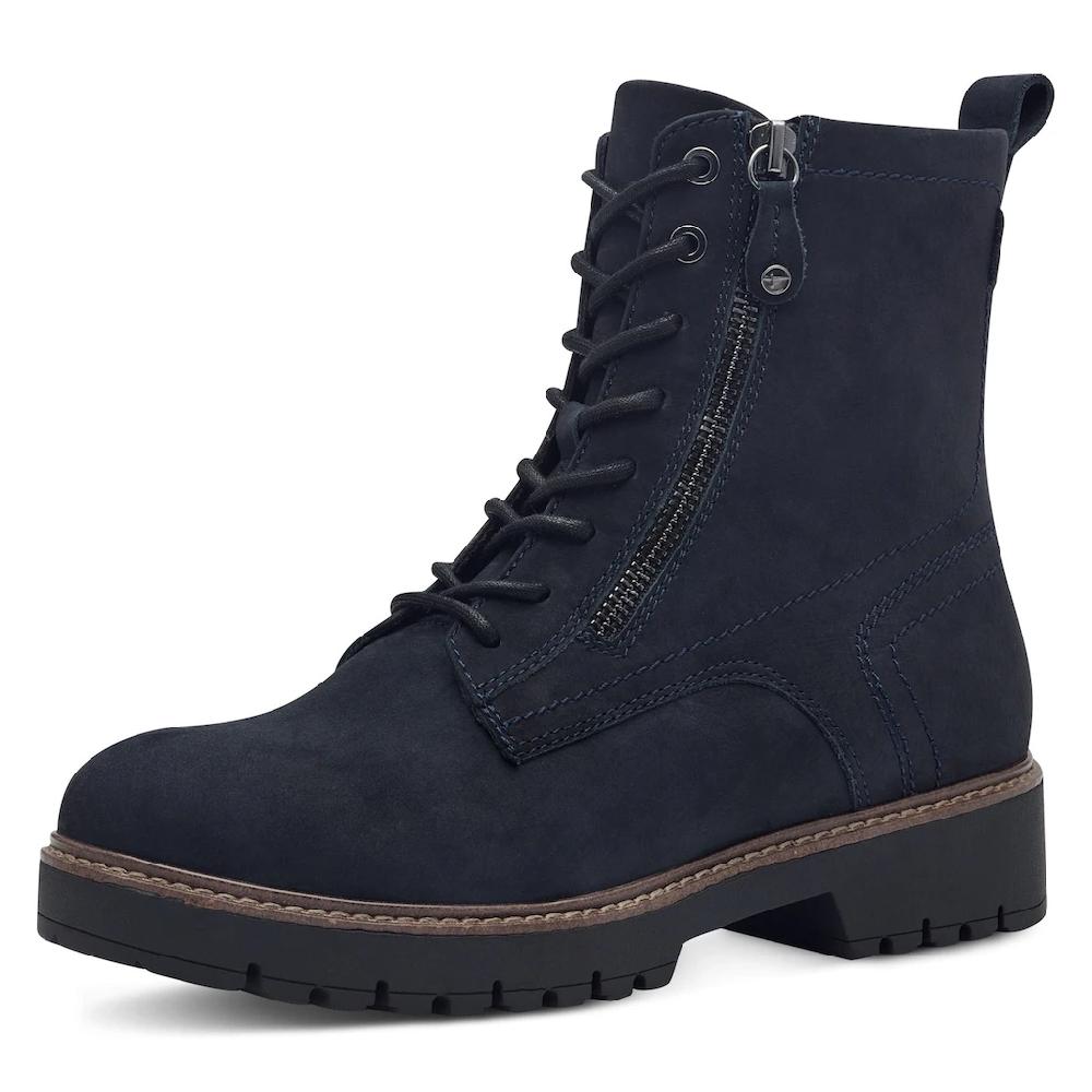 Tamaris Schnürboots Blockabsatz Schnürstiefelette mit Zierreißverschluss außen kaufen