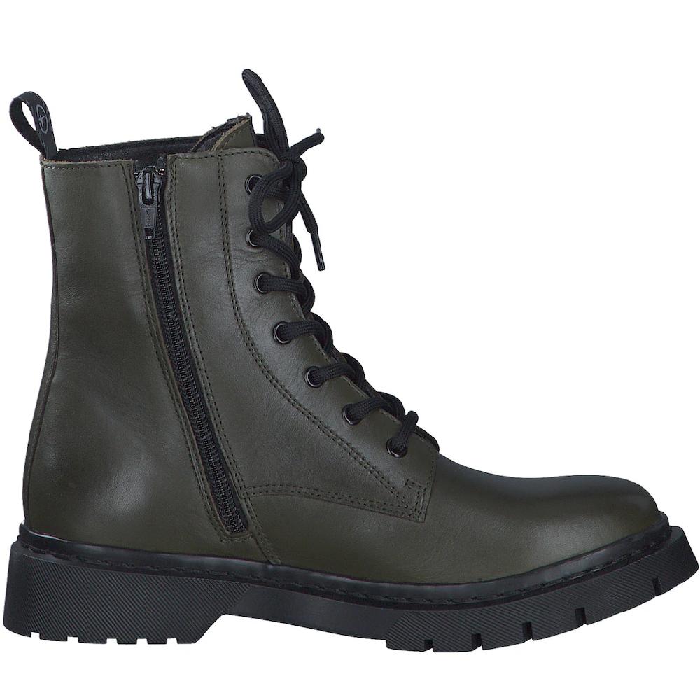 Tamaris Schnürboots Schnürstiefelette Chunky Boots Mit Logobedruckter Anziehlasche Online Kaufen