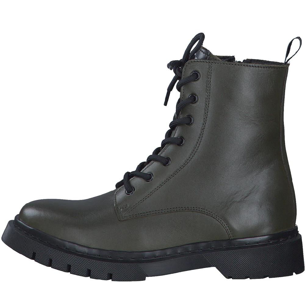 Tamaris Schnürboots Schnürstiefelette Chunky Boots Mit Logobedruckter Anziehlasche Online Kaufen