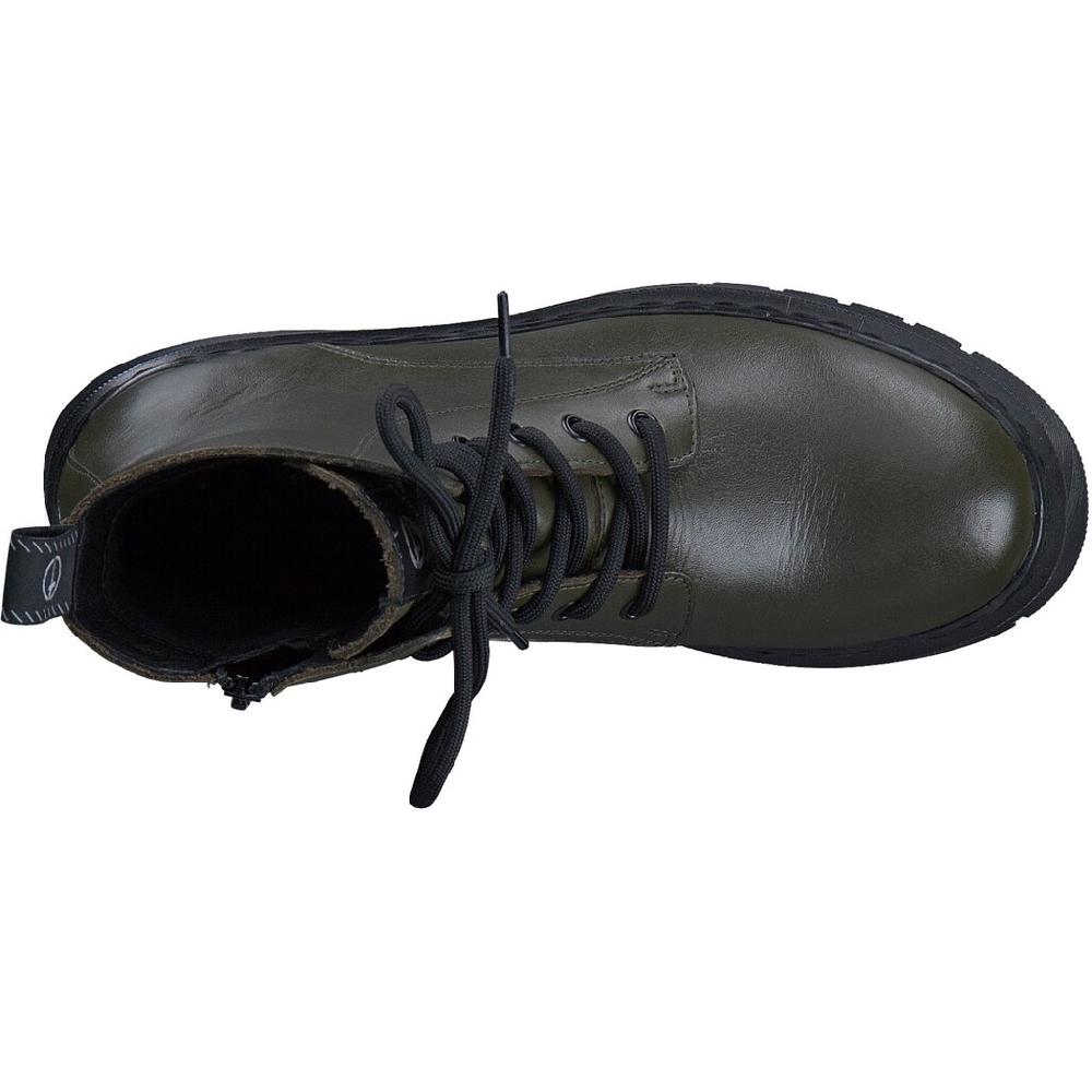 Tamaris Schnürboots Schnürstiefelette Chunky Boots Mit Logobedruckter Anziehlasche Online Kaufen
