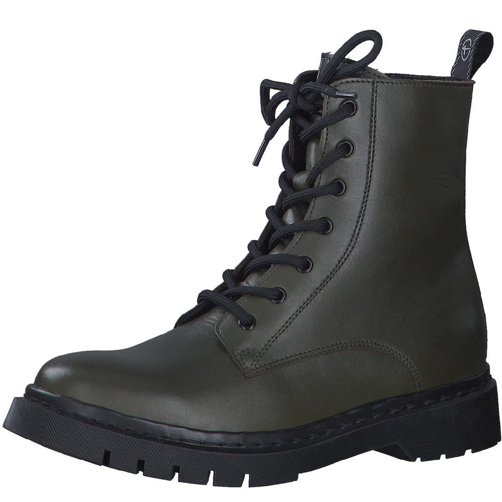 Tamaris Schnürboots Schnürstiefelette Chunky Boots mit logobedruckter Anziehlasche online kaufen
