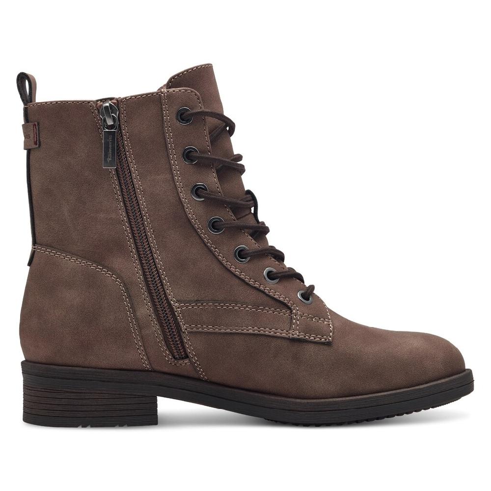 Tamaris Schnürboots »SHAE« Blockabsatz Schnürboots Stiefelette Mit Zierreißverschluss Online Bestellen
