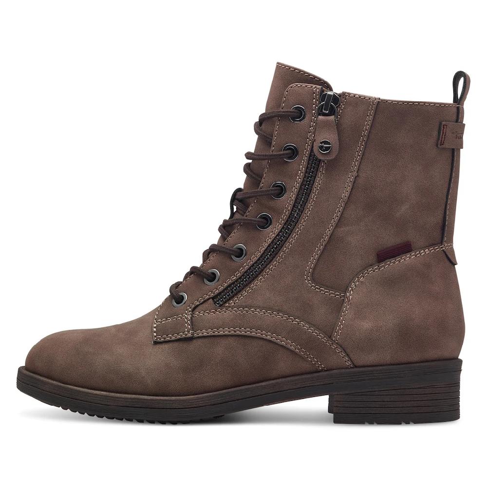 Tamaris Schnürboots »SHAE« Blockabsatz Schnürboots Stiefelette Mit Zierreißverschluss Online Bestellen
