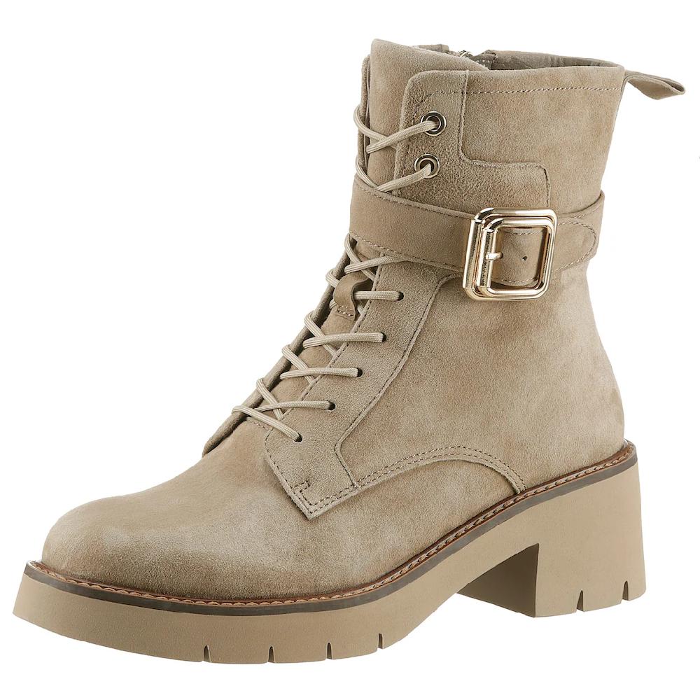 Tamaris Schnürstiefelette Blockabsatz Schnürboots mit modischer Zierschnalle online kaufen