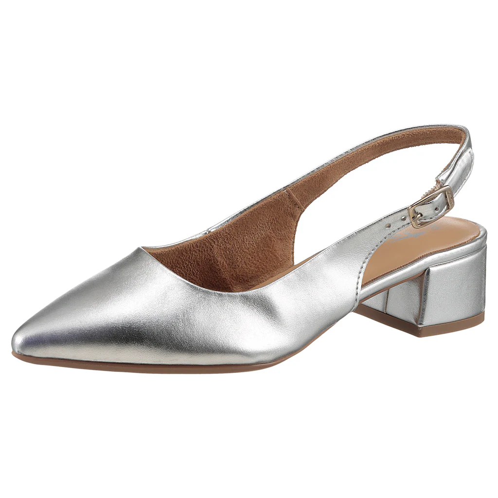 Tamaris Slingpumps Blockabsatz Abendschuh Businessschuh mit verstellbarer Schnalle online bestellen