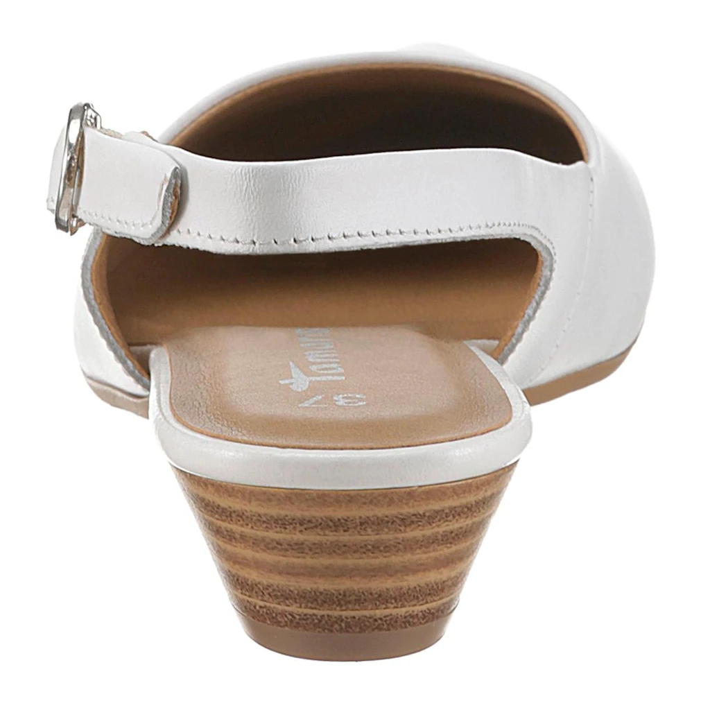 Tamaris Slingpumps »Trina« Abendschuh Sommerschuh Blockabsatz In Schlichtem Design Online Kaufen
