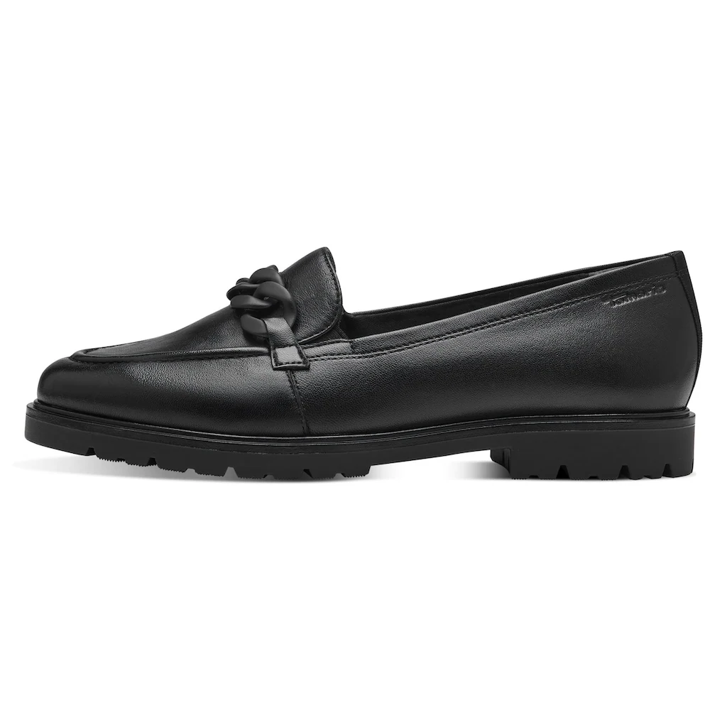 Tamaris Slipper Loafer Halbschuh Schlupfschuh Mit Eleganter Zierkette ▷ Für