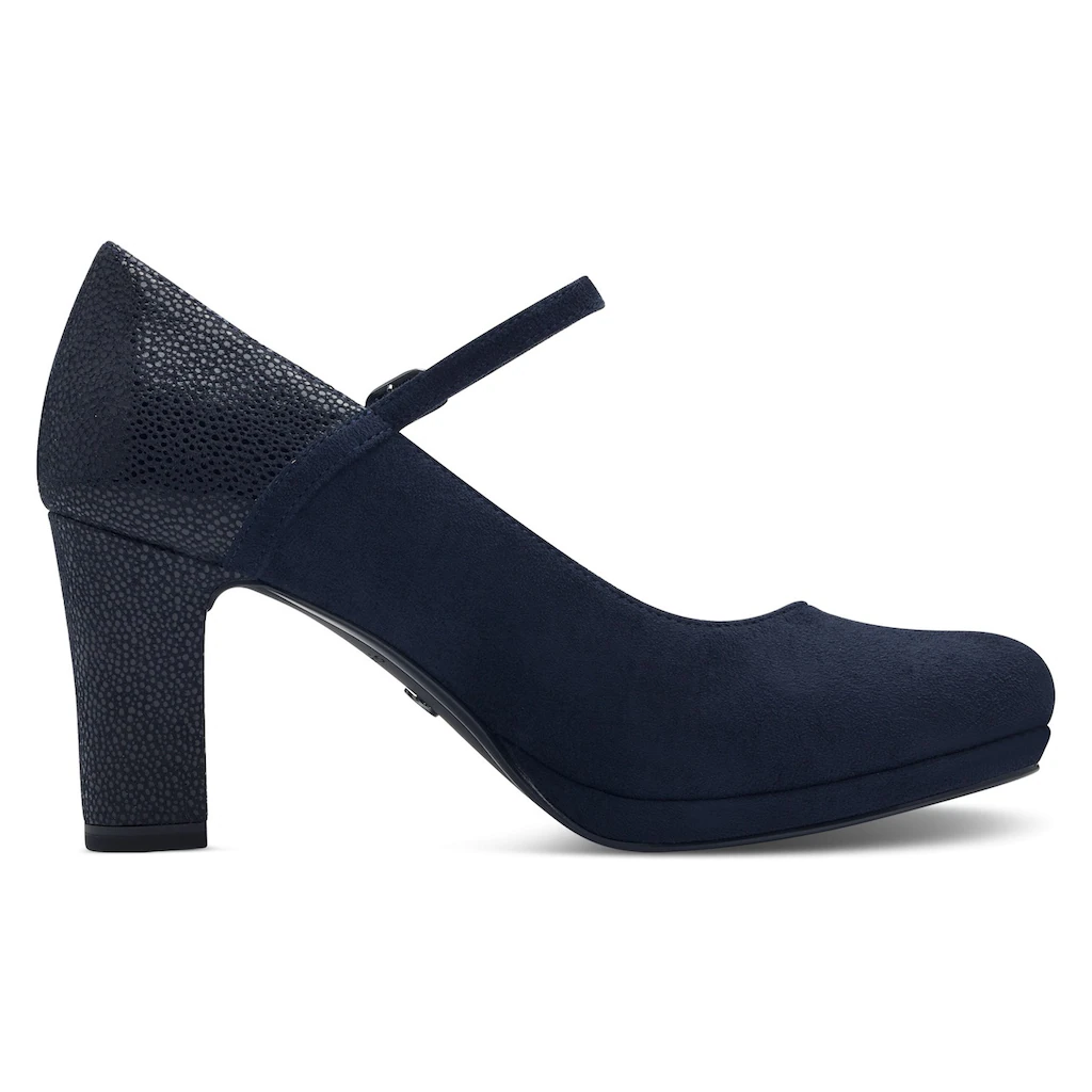 Tamaris Spangenpumps Mit Metallic-Applikation An Der Ferse Und Absatz ▷ Für