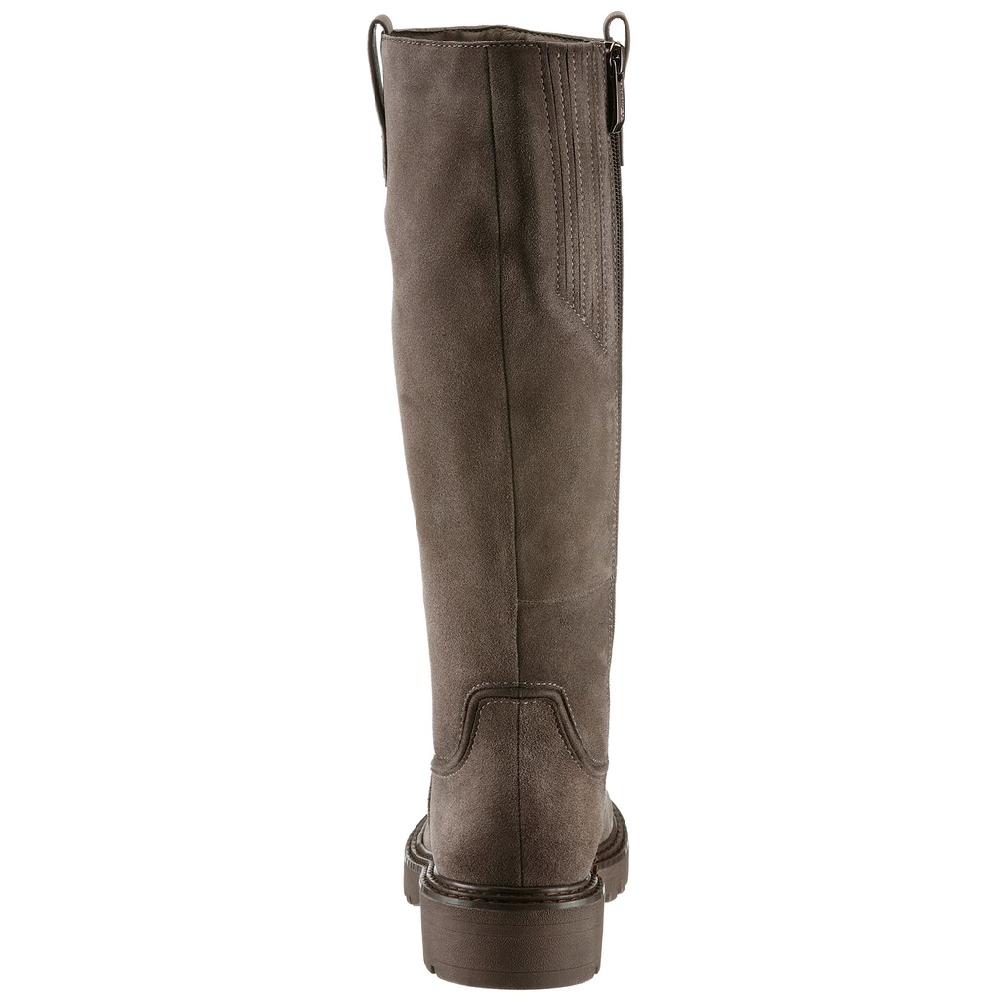 Tamaris Stiefel Blockabsatz Langschaft-Stiefel Im Antik-Look ▷ Für