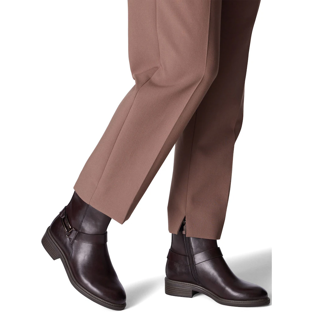 Tamaris Stiefelette Blockabsatz Businessschuh Mit Eleganter Zierschnalle Kaufen
