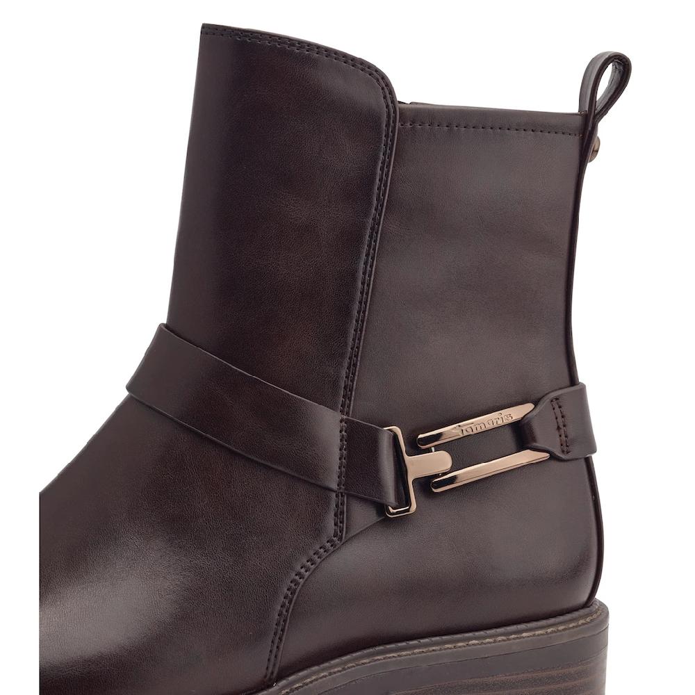 Tamaris Stiefelette Blockabsatz Businessschuh Mit Eleganter Zierschnalle Kaufen