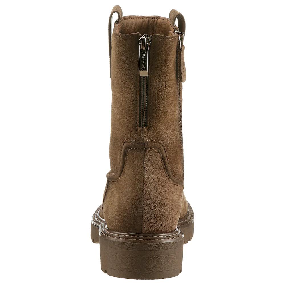 Tamaris Stiefelette Blockabsatz Westernboots Mit Ziernähten Und Seitlichen Laschen Online Bestellen