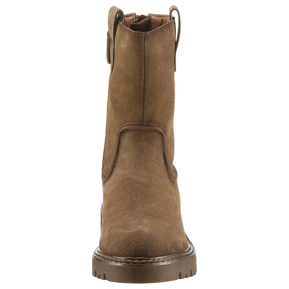 Tamaris Stiefelette Blockabsatz Westernboots Mit Ziernähten Und Seitlichen Laschen Online Bestellen