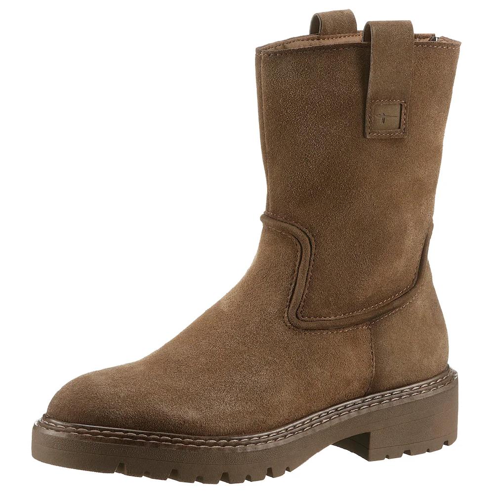 Tamaris Stiefelette Blockabsatz Westernboots mit Ziernähten und seitlichen Laschen online bestellen