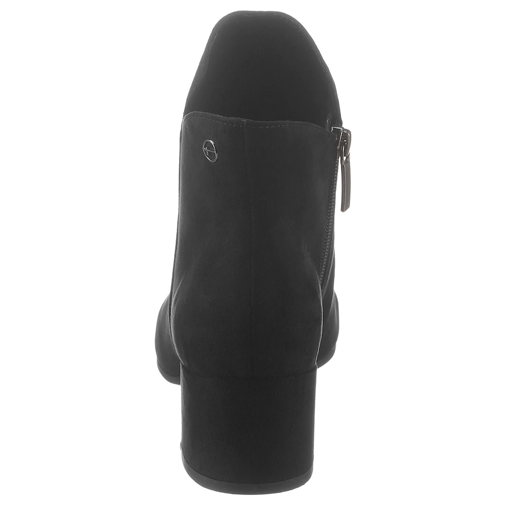 Tamaris Stiefelette »Cika« Blockabsatz Ankleboots Abendschuh In Veganer Verarbeitung Online Bestellen