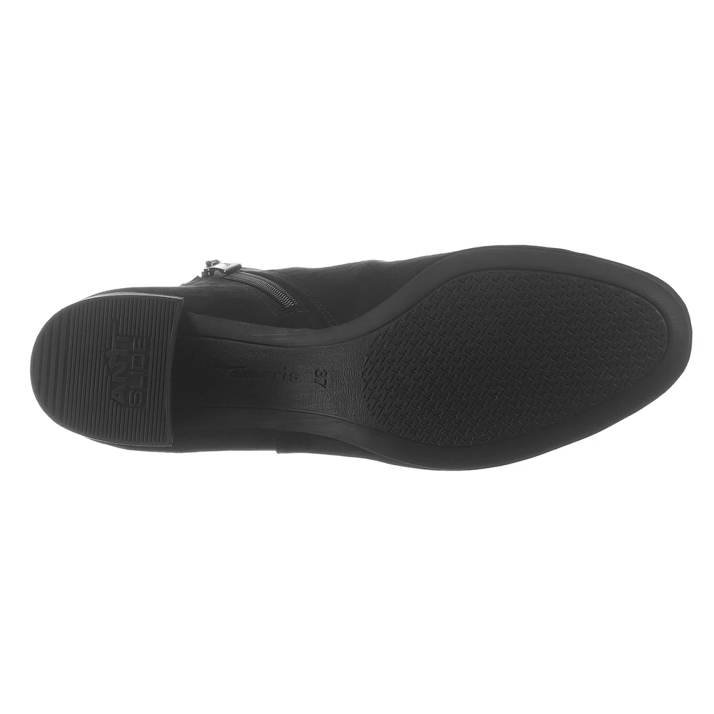 Tamaris Stiefelette »Cika« Blockabsatz Ankleboots Abendschuh In Veganer Verarbeitung Online Bestellen