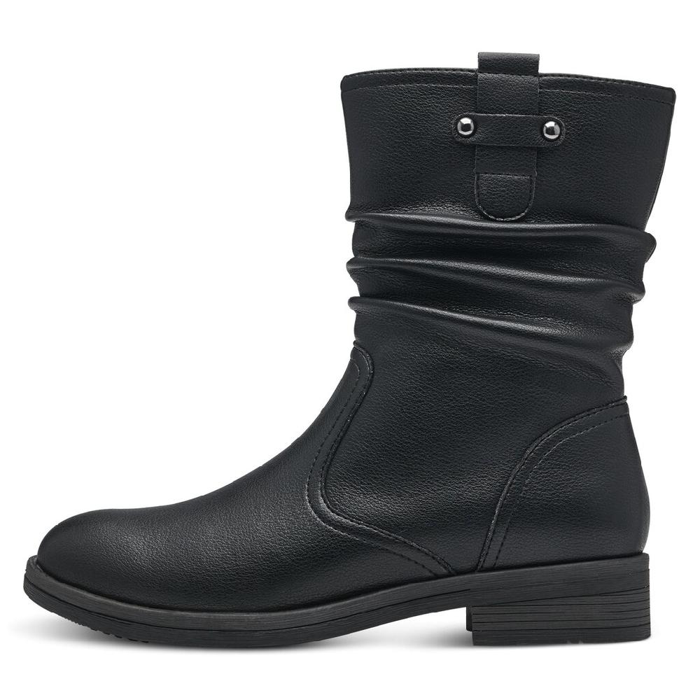 Tamaris Stiefelette Mit Falten Im Slouchy Look ▷ Für