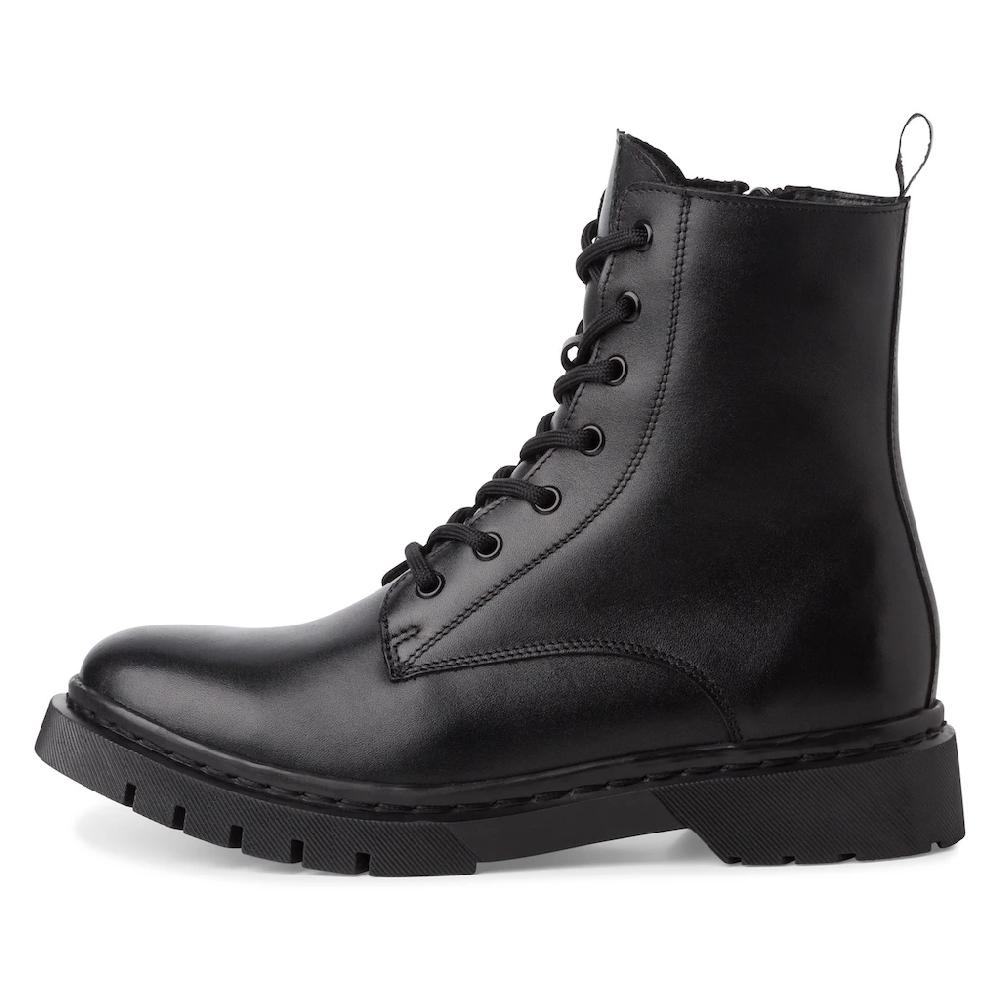 Tamaris Winterboots Blockabsatz Schnürboots Winterstiefelette T-Logo An Der Zunge ▷ Für