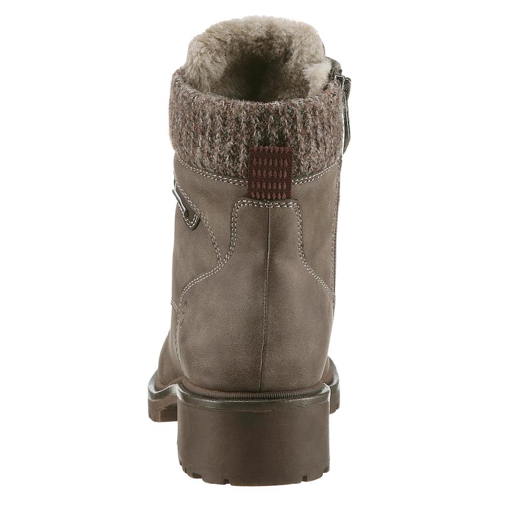 Tamaris Winterboots Blockabsatz Schnürboots Winterstiefelette Mit Duo Tex-Ausstattung Online Kaufen