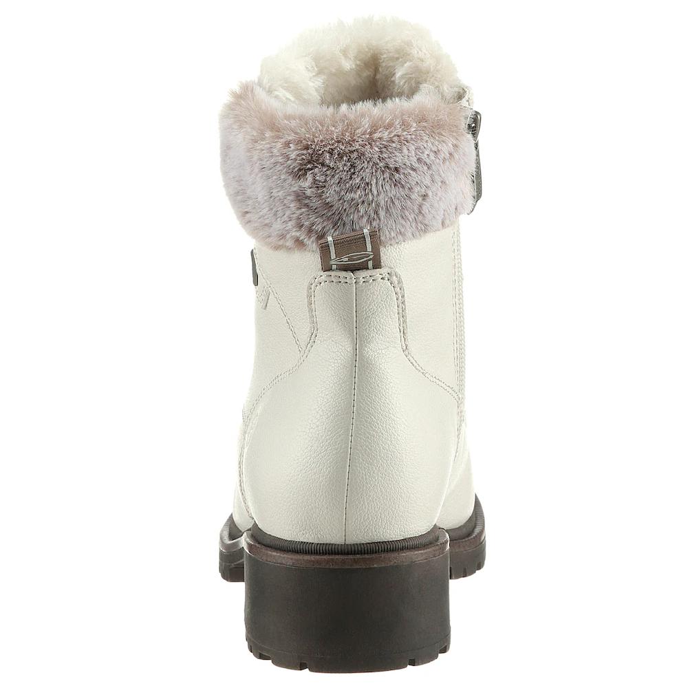 Tamaris Winterboots Blockabsatz Winterstiefelette Schnürboots In Veganer Verarbeitung Online Bestellen