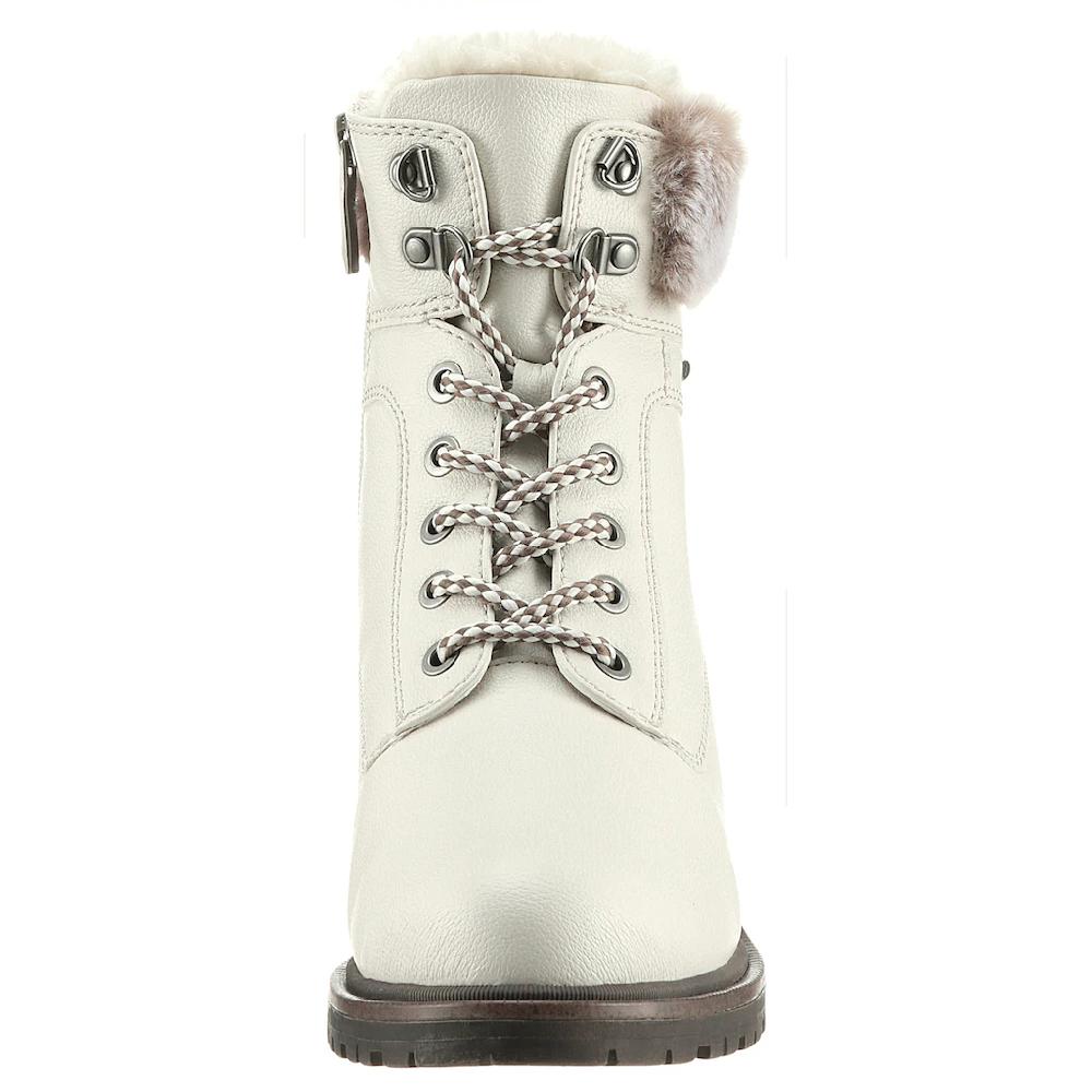 Tamaris Winterboots Blockabsatz Winterstiefelette Schnürboots In Veganer Verarbeitung Online Bestellen