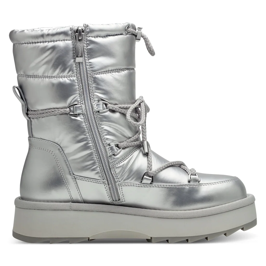 Tamaris Winterboots Mit Duo-Tex-Ausstattung Und Aufgesetzter Schnürung ▷ Für