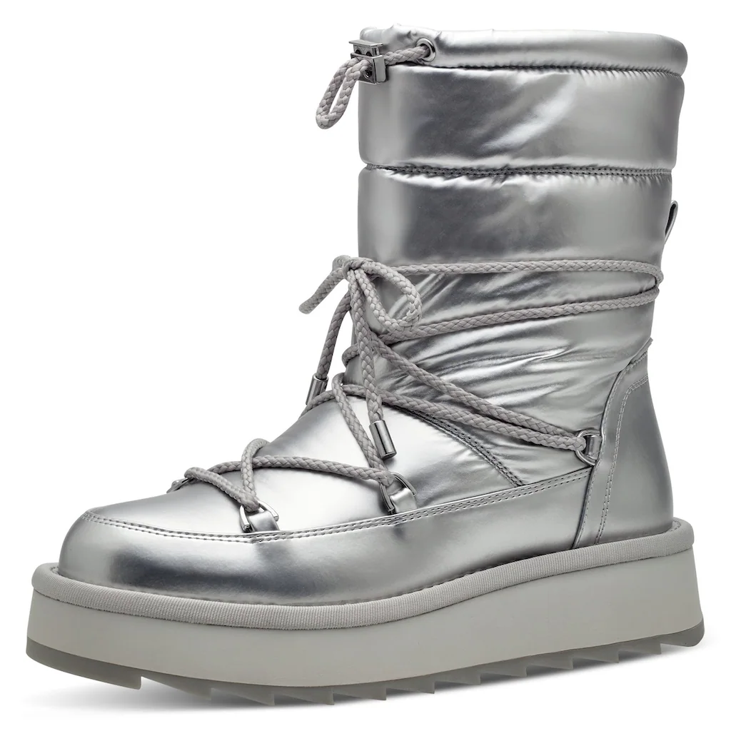 Tamaris Winterboots mit Duo-Tex-Ausstattung und aufgesetzter Schnürung ▷ für
