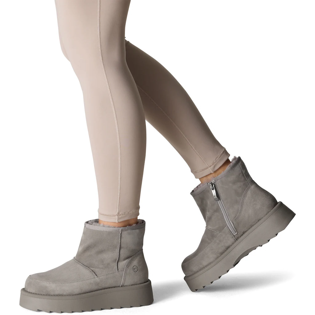 Tamaris Winterboots Plateau Kurz-Stiefelette Ankleboots Mit Innenreißverschluss Online Bestellen