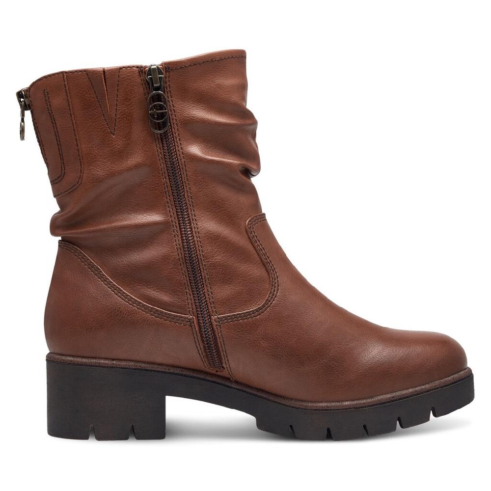 Tamaris Winterstiefelette Blockabsatz Winterboots Mit Falten Am Slouchy Schaft Online Bestellen
