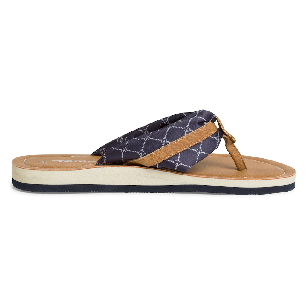 Tamaris Zehentrenner »AVRIL« Sommerschuh Flats Schlappen Mit T-Logoanhänger