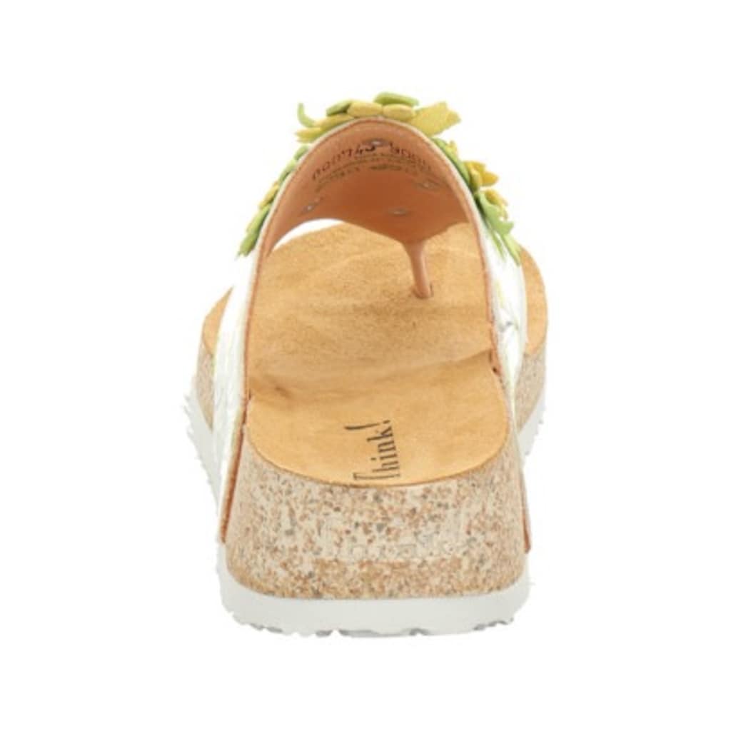 Think Zehentrenner »Koak« Sommerschuh Schlappen Mit Süßer Blumendekoration Online Bestellen