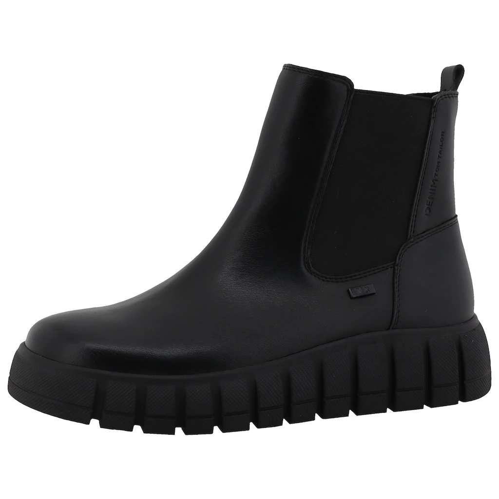 TOM TAILOR Chelseaboots Plateau Keilstiefelette mit zweckmäßigem Reißverschluss online bestellen