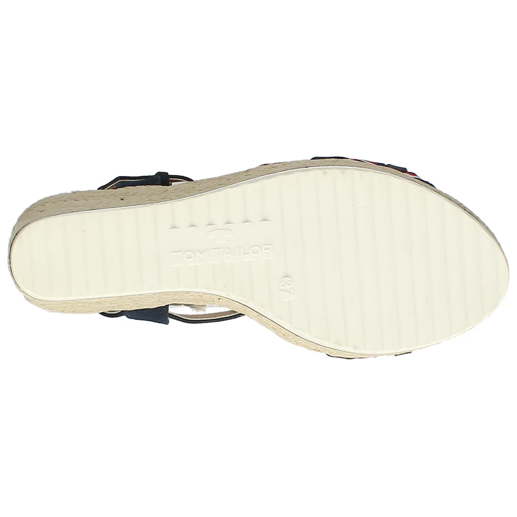 TOM TAILOR High-Heel-Sandalette Sommerschuh Sandale Keilabsatz Mit Logobedruckter Bandage Online Kaufen
