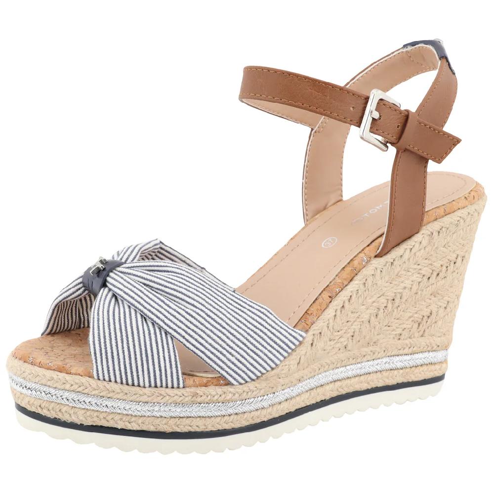 TOM TAILOR High-Heel-Sandalette »Valeria« Sommerschuh Sandale Keilabsatz mit gepolsterter Innensohle online bestellen