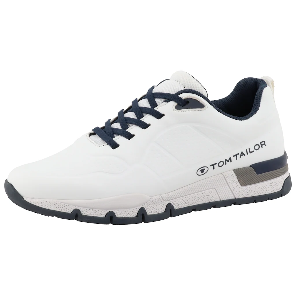 TOM TAILOR Keilsneaker Freizeitschuh Halbschuh Schnürschuh mit Logoschriftzug